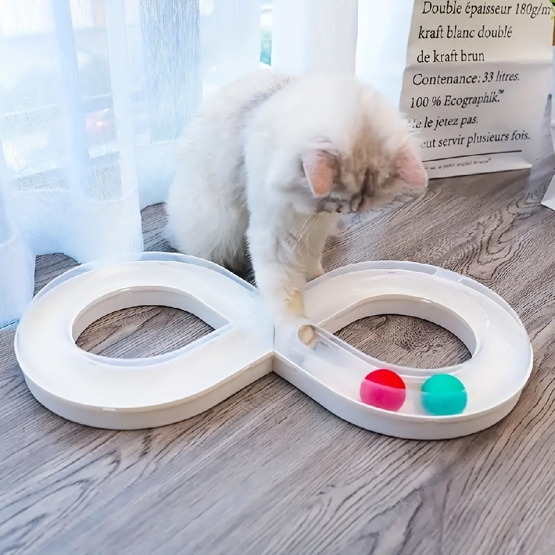 Interactive Cat Turntable Track Ball Toy