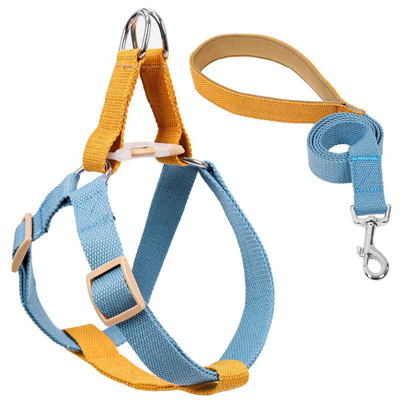 Colorful Drawstring Vest-Style Dog Harness