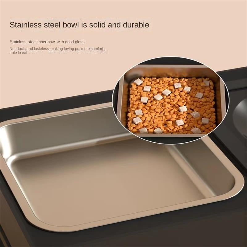 Adjustable Elevated Double Dog Bowls with Stand