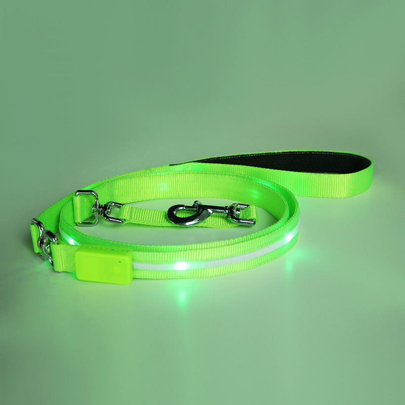 LED USB Rechargeable Luminous Pet Leash