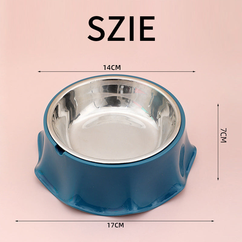 Non-Slip Stainless Steel Pet Food & Water Bowl