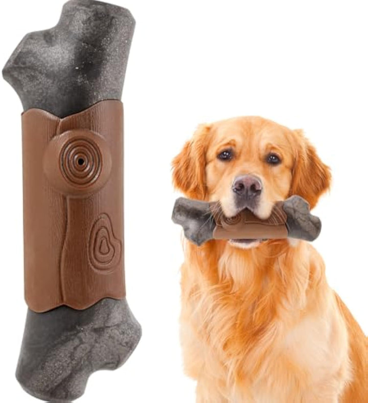 Indestructible Bacon-Flavored Chew Toy for Large Dogs