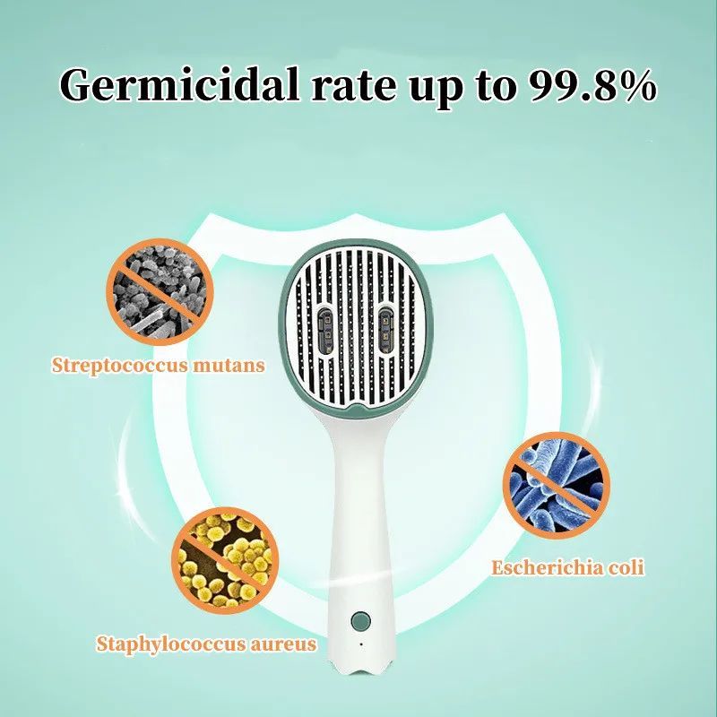 UVC Self-Cleaning Pet Grooming Slicker Comb