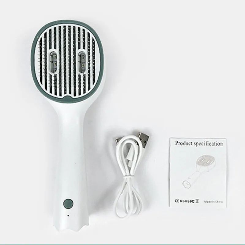 UVC Self-Cleaning Pet Grooming Slicker Comb