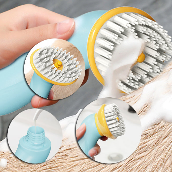 Handheld Pet Bath Brush Grooming Tool