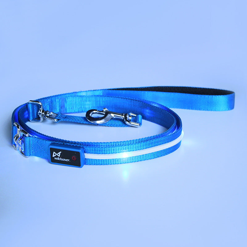 LED USB Rechargeable Luminous Pet Leash