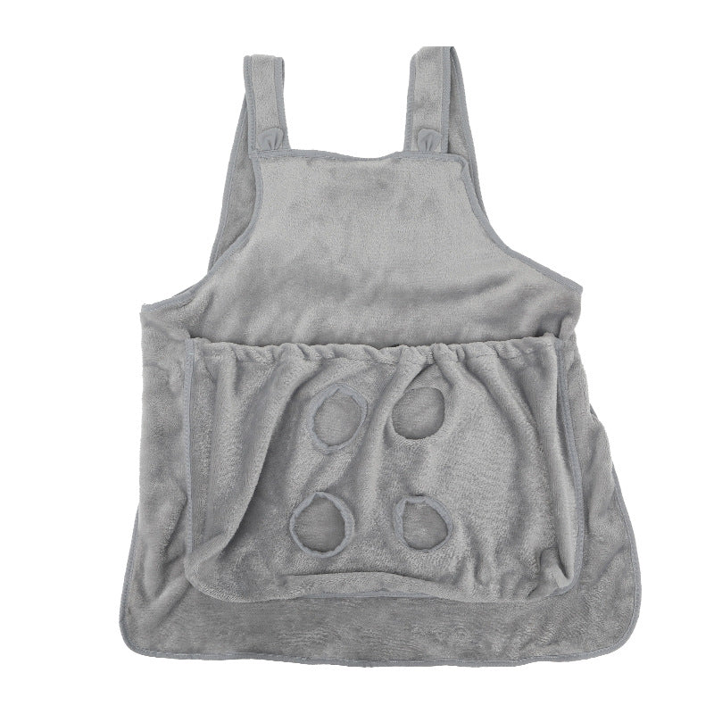Plush Pet Carrier Apron for Cats & Dogs