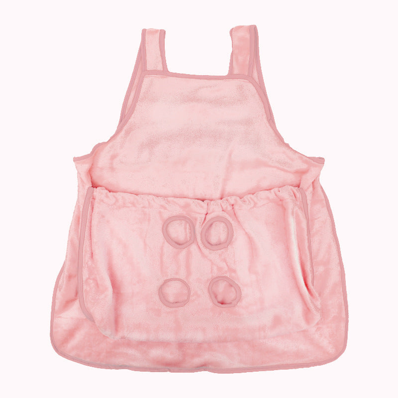 Plush Pet Carrier Apron for Cats & Dogs