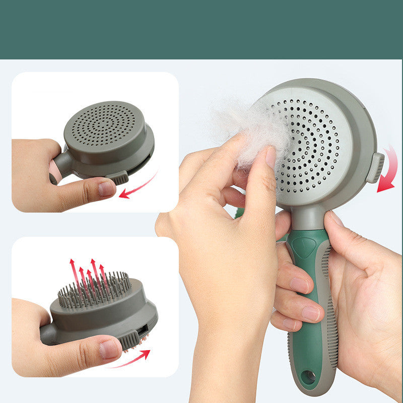 Double-Sided Pet Hair Removal Slicker Brush
