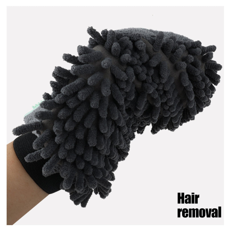 2-in-1 Pet Grooming & Bathing Brush Glove